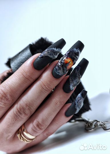 Маникюр наращивание ногтей