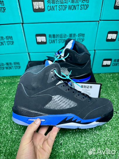 Nike air jordan 5 retro racer blue оригинал