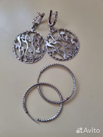 Серебряные серьги