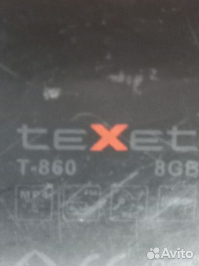 MP3- плеер teXet T-860 8GB