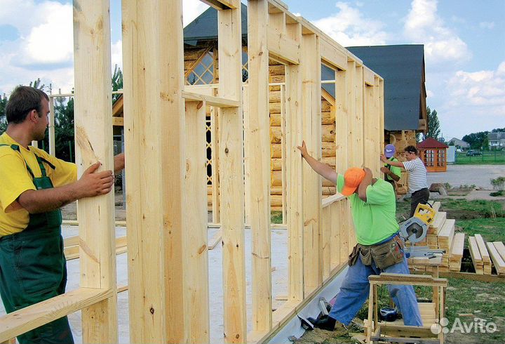 Бригады плотников на каркасное домостроение Вахта