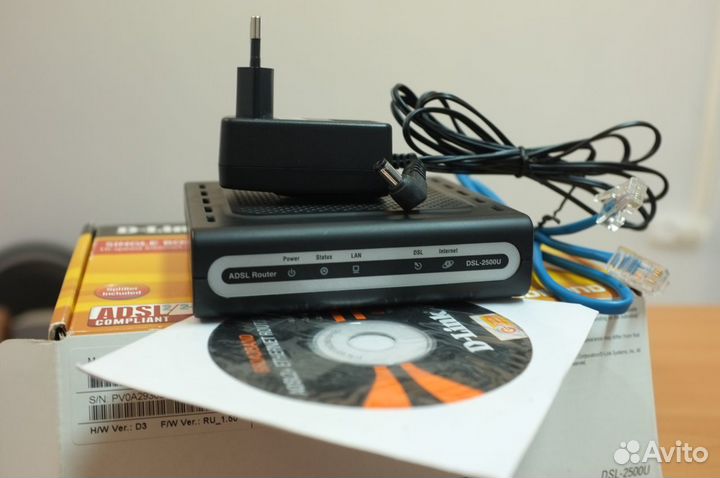 Маршрутизатор D-Link DSL 2500U