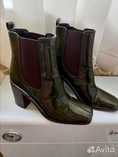 Ботильоны 38р ASOS лаковые и сумка