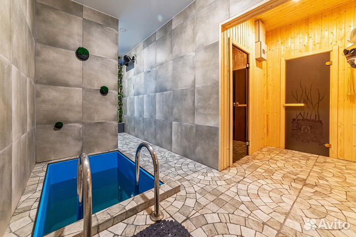 Русская баня на дровах с бассейном