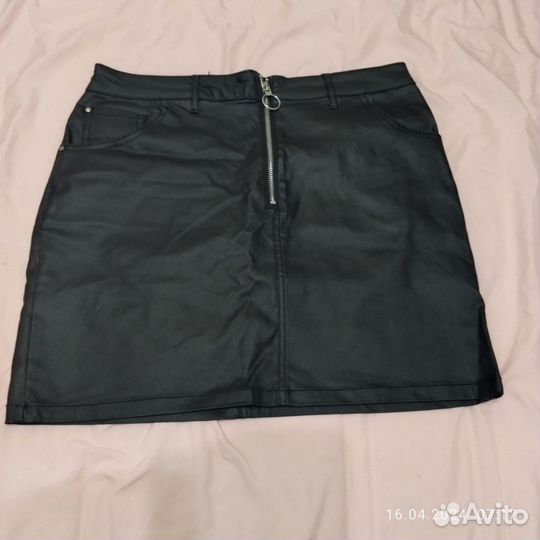 Кожаная юбка