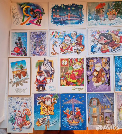 Старинные открытки С новым годом, 1960-1970годы