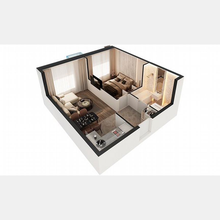 1-к. апартаменты, 36,8 м², 23/30 эт.