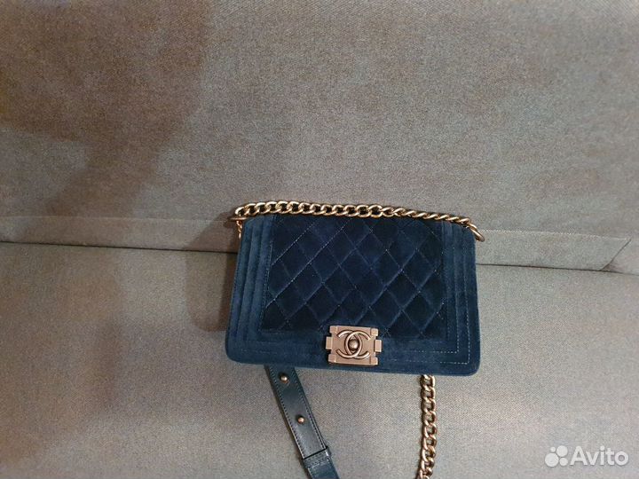 Сумка нат.кожа+велюр