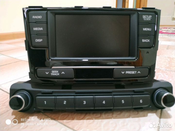 Штатное головное устройство на Хундай Солярис 2.Но