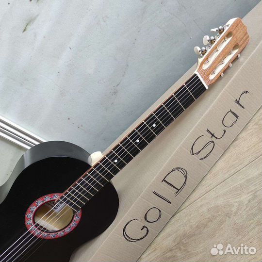 Гитара новая акустическая с широким грифом 52 мм