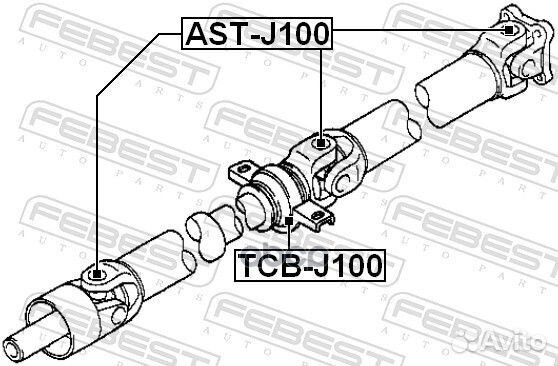 Подшипник опоры карданного вала toyota cami J10