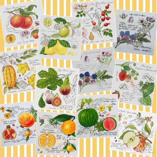 Вышивка крестом набор Ботаника