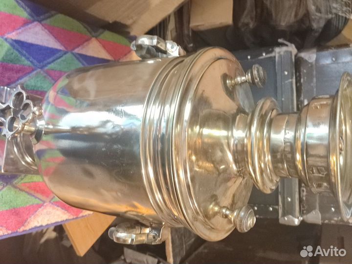 Самовар царских времён Баташова с медалями. 1890г