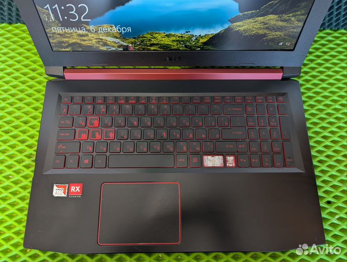 Acer nitro 5/RX 550-4gb/A12/8gb/SSD 128+HDD 500gb