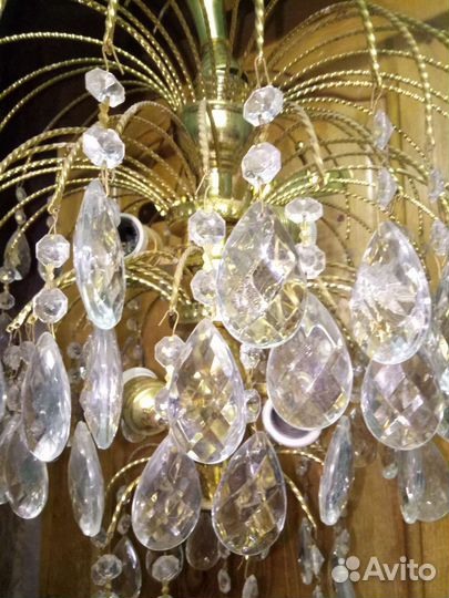 Люстра потолочная хрустальная