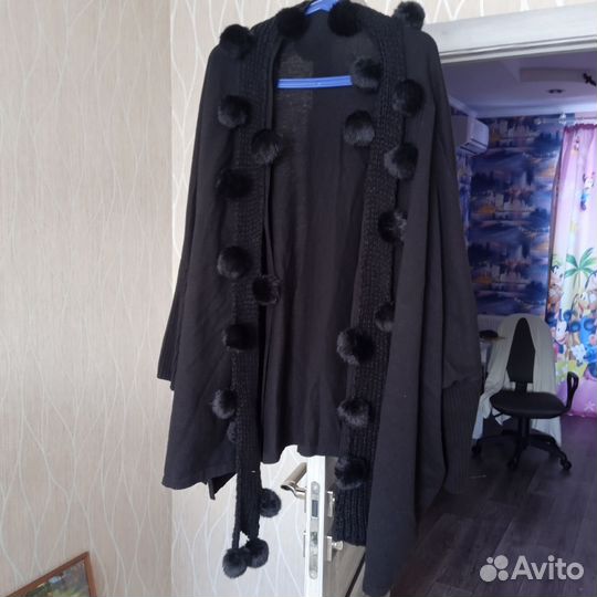 Пончо женское