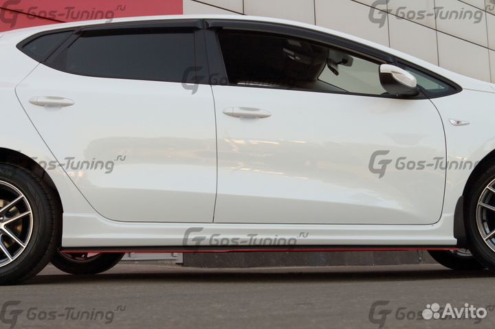 Накладки на пороги Gt-Line на Kia Ceed / SW