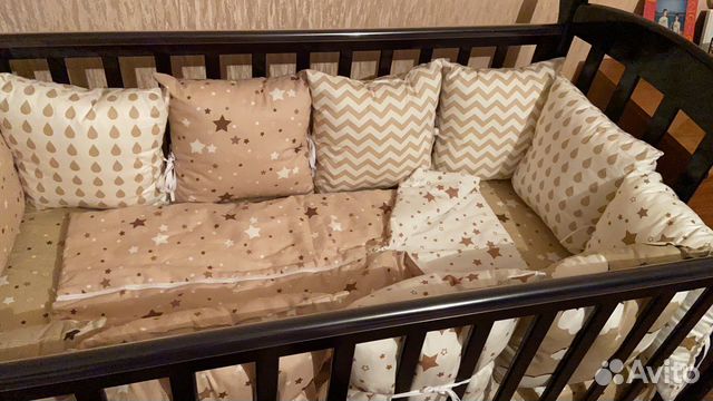 Детская кровать, матрас,бортики, одеяло