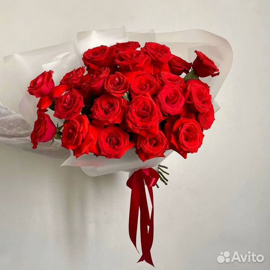 Роза Эквадор С большим бутоном 80 см сорт Нина