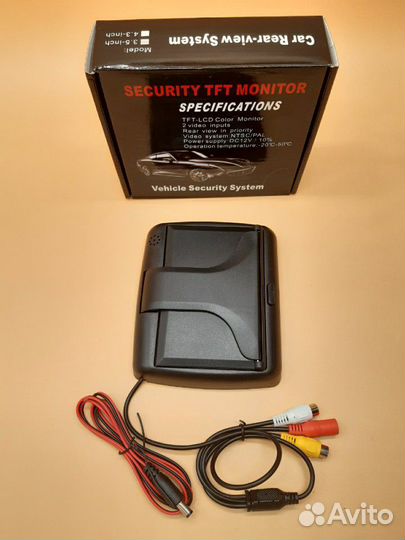 Монитор складной, 4,3 дюйма, 12V. Магазин