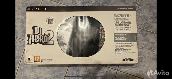 Dj hero 2 комплект на 2 чел для PS3