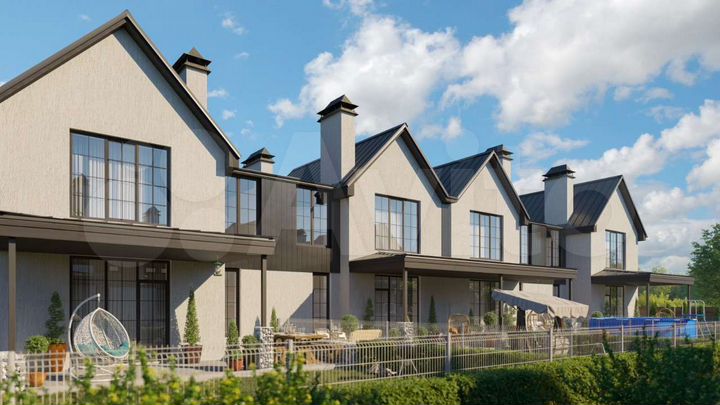 Таунхаус 145,6 м² на участке 3 сот.