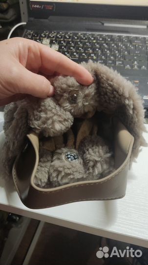 Сумка мини меховая