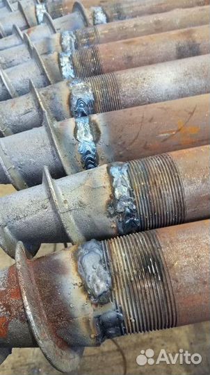 Винтовые сваи с монтажом