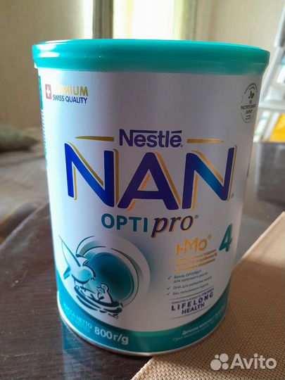 Детское питание смесь NAN optipro 4