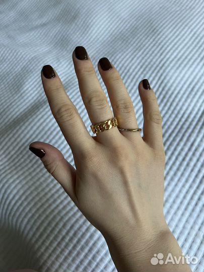 Кольца золотые бижутерия