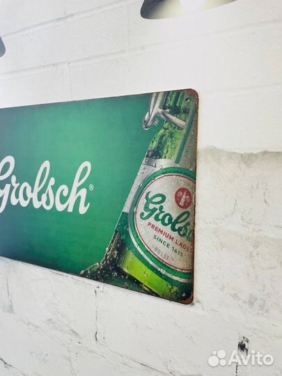 Декор на стену табличка Grolsch Beer