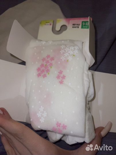 Гольфы белые новые, колготки 140-152