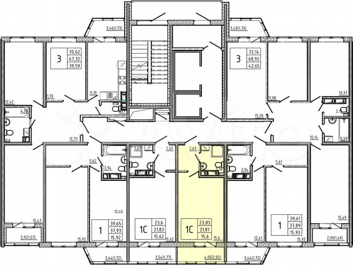 Квартира-студия, 23,8 м², 10/18 эт.