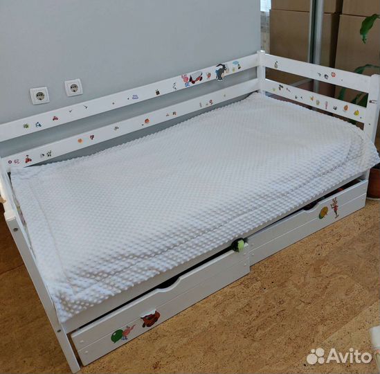 Плед покрывало детский на кровать 160 80