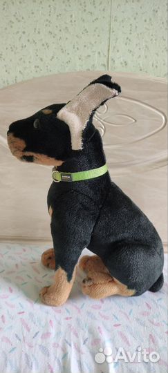 Игрушка щенок добермана