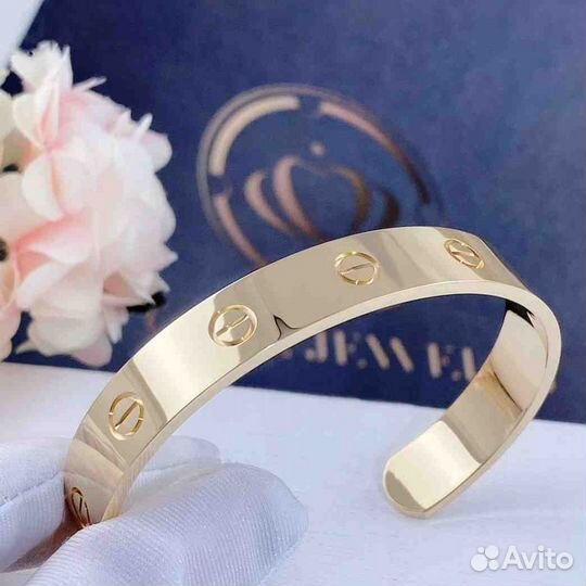 Браслет Cartier Love из желтого золота 9 мм