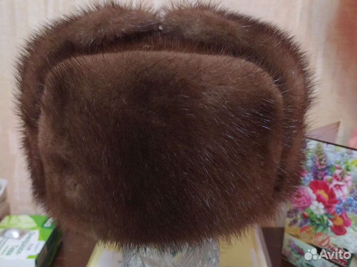 Мужская новая норковая шапка