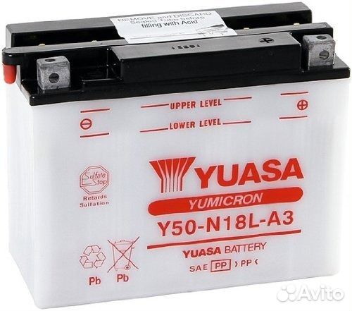 Аккумулятор yuasa Y50-N18L-A3