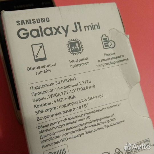 Samsung Galaxy J1 Mini Prime (2016) SM-J106H/DS, 8 ГБ