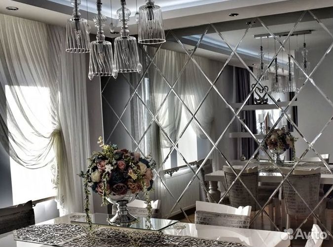 Панно из зеркал на стену