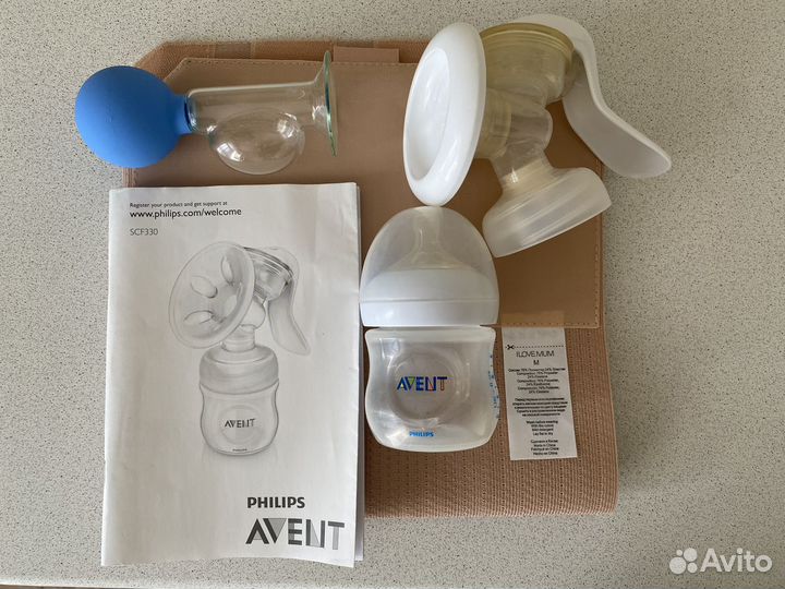 Молокоотсос ручной philips avent и бандаж