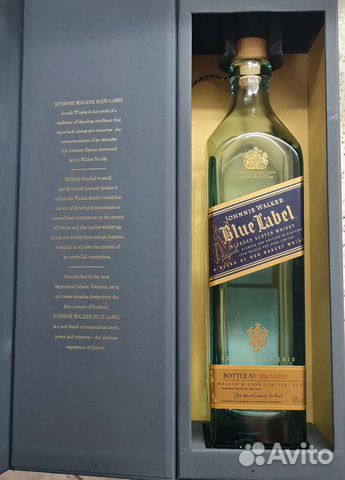 Бутылка из под виски johnnie walker blue label
