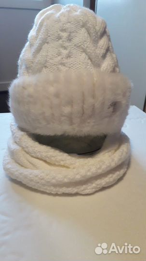 Комплект шапка и снуд