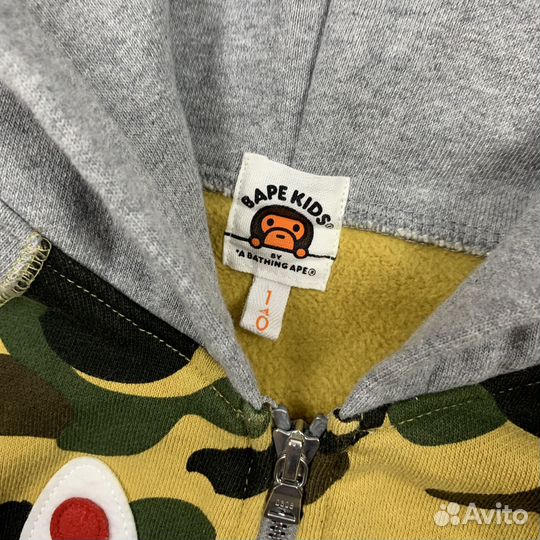 Худи на молнии Bape Shark