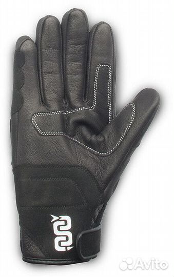 Motorcycle мотоперчатки In Leather and Fabric Certified Oj Atmosphere G199 sneak Black WhiteFluo