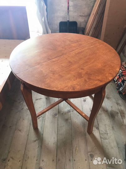 Стол деревянный круглый раздвижной