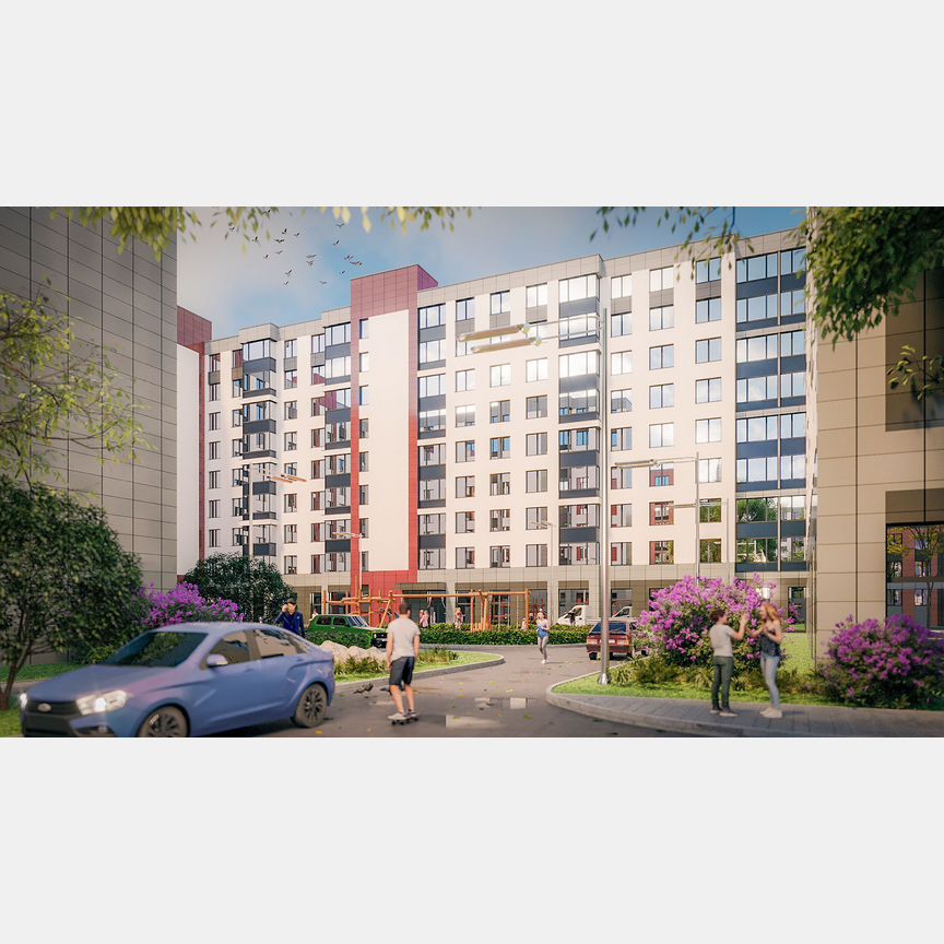 2-к. квартира, 58,2 м², 7/9 эт.