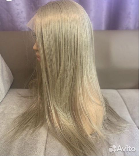 Парик на сетке светлый блонд термо