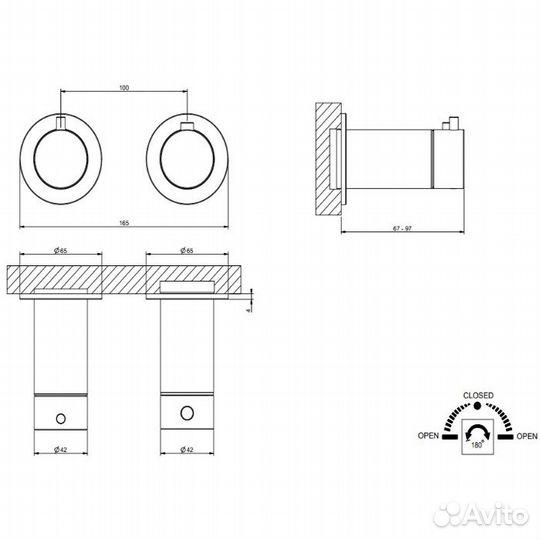 Gessi 316 Смеситель для душа 54234#239