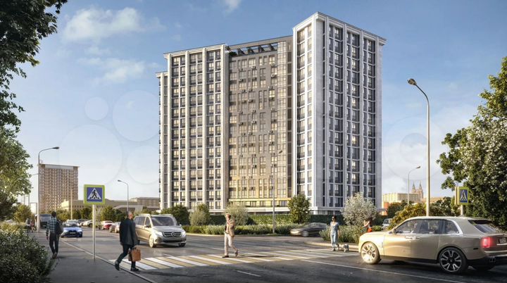 2-к. квартира, 47,6 м², 9/16 эт.